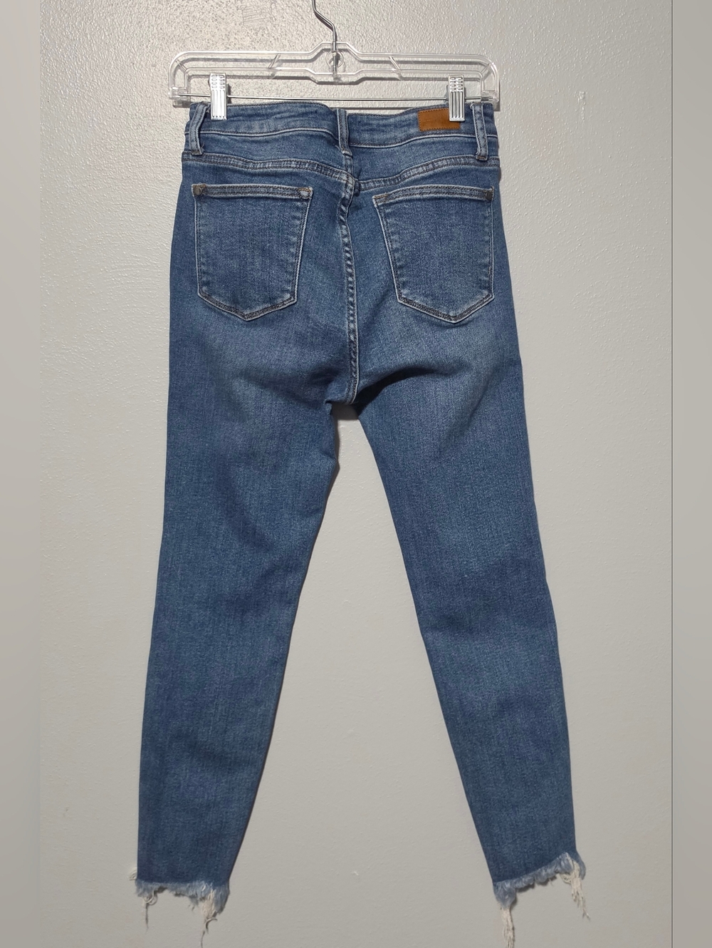 JUDY BLUE Jeans Womens Size 5/27 Blue Mid Wash Skinny Sharkbite Y2K JB8842 - Picture 5 of 8